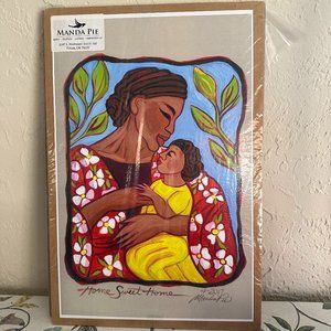 Mother and Child Wall Picture  Art Print Love, Nature, Ethnic, Amma, Beauty